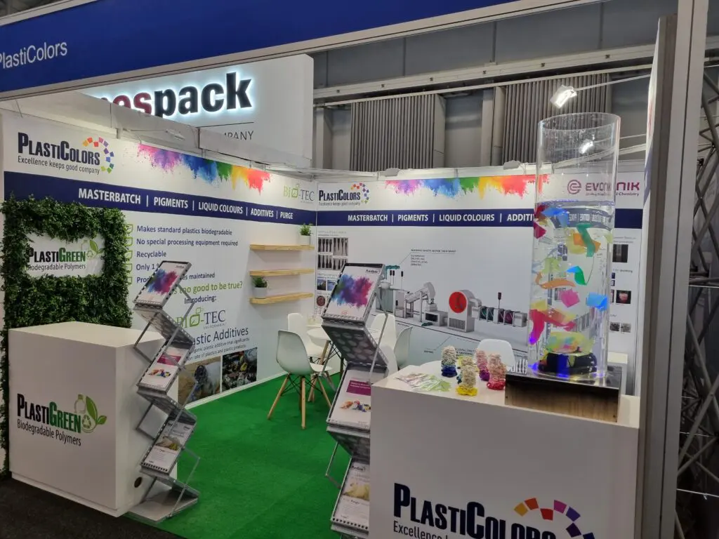 Masterbatch suppliers, PlastiColors, ProPak Cape Town 2023